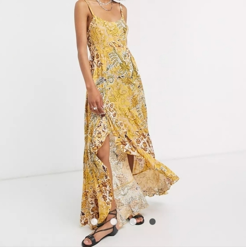 Free People Forever yours Smocked Slip Dress SIZE EXTRA SMALL